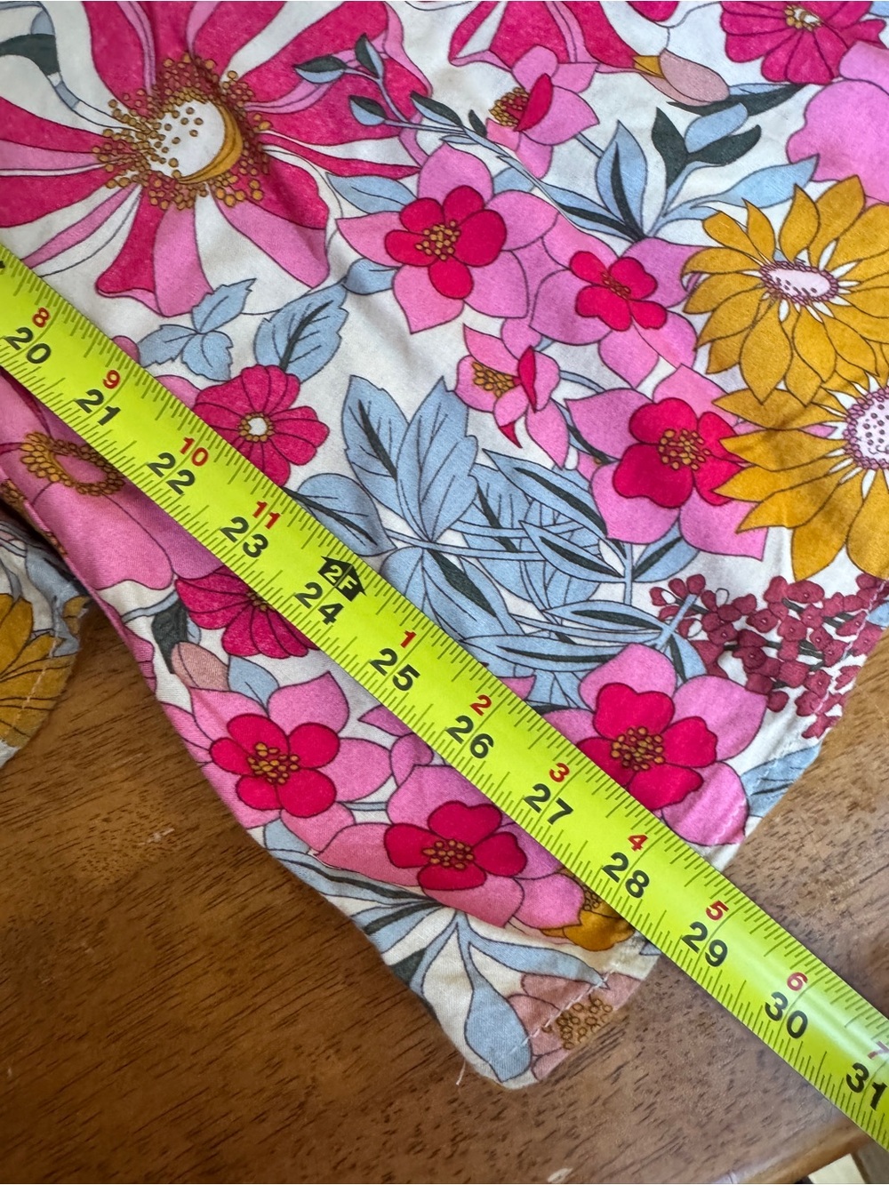 GiGiO Floral Wide Leg Festival Pants Groovy Boho Women’s Small pockets concert - Picture 8 of 9